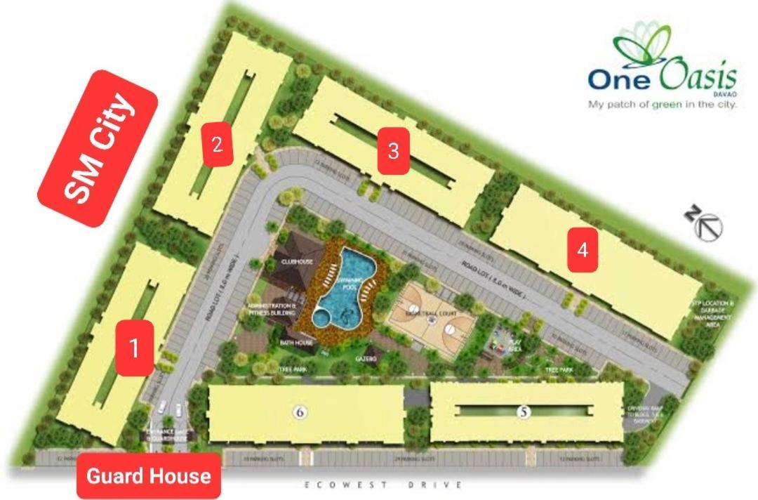 Ri'S One Oasis W Free Pool Back Of Sm City Mall Davao City Buitenkant foto